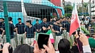 تیم ملی فوتبال ایران درحال ترک محل برپایی اردوی خود در تیخوانای مکزیک و بازگشت به ایران پس از حذف از مرحله گروهی جام جهانی