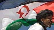 ARCHIVO - Un simpatizante del Frente Polisario observa durante cómo ondea la bandera del Sáhara Occidental en la aldea de Tifariti, el martes 19 de mayo de 2008.