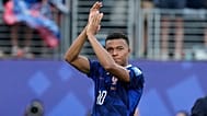 France's Kylian Mbappe waves at the end of the World Cup round of 32 soccer match between France and Sweden in East Rutherford, N.J., near New York, Tuesday, June 30, 2026