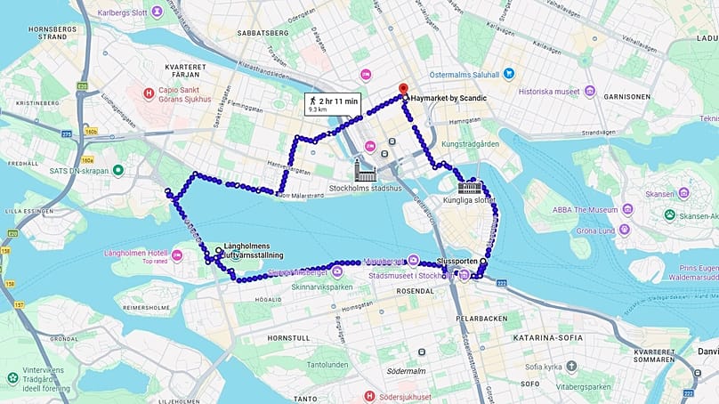 Naplementés sétánk Stockholmban