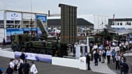 The SAMP/T also called MAMBA missile launcher is displayed at the Paris Air Show in Le Bourget, north of Paris, France