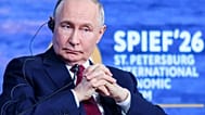 Russian President Vladimir Putin attends a plenary session at the St. Petersburg International Economic Forum in St. Petersburg, Russia, on Friday, June 5, 2026.