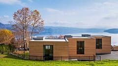 The design of the WE Hotel Toya blends contemporary architecture and natural materials to reflect the surrounding mountains, forests and lake 