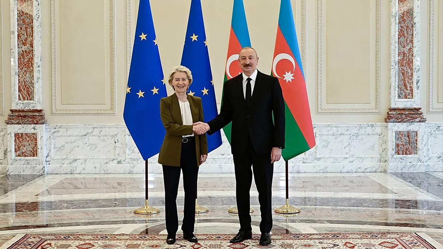 Ursula von der Leyen met Azerbaijani President Ilham Aliyev, 1 July 2026