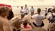L'inaugurazione della nuova spiaggia sul Danubio, a Budapest