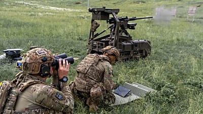 Militari ucraini della 60esima brigata meccanizzata autonoma nella regione di Kharkiv, il 24 maggio 2026
