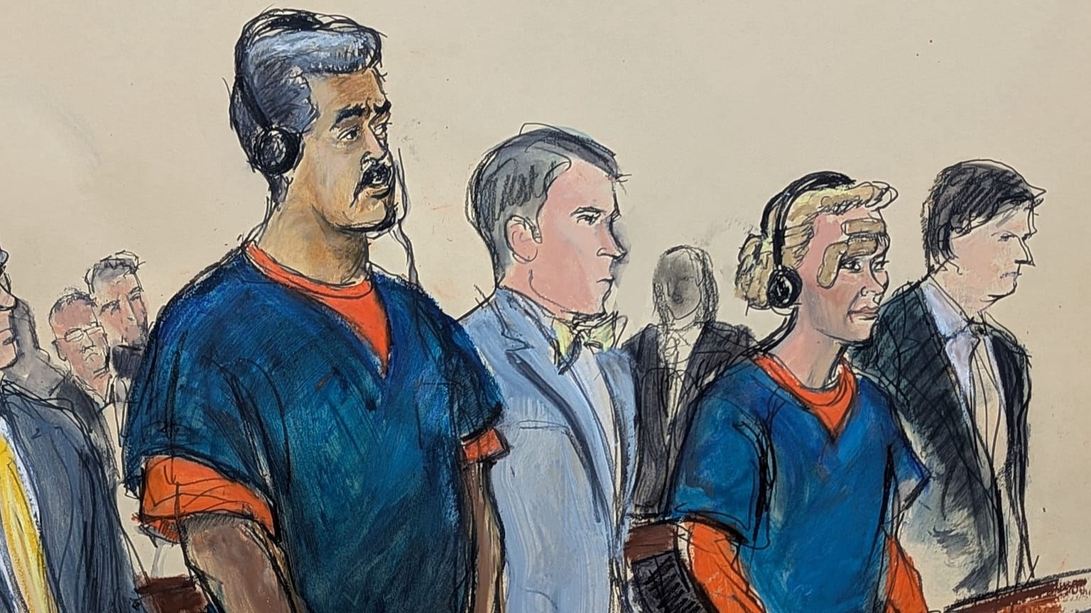 Venezuelan President Nicolás Maduro appears in Manhattan federal court in New York, 5 January, 2026