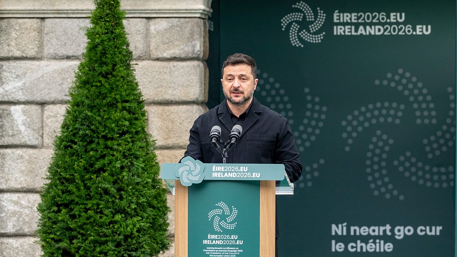 Volodymyr Zelenskyy in Ukraine.