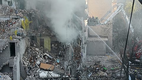 Последствия российской атаки по Киеву