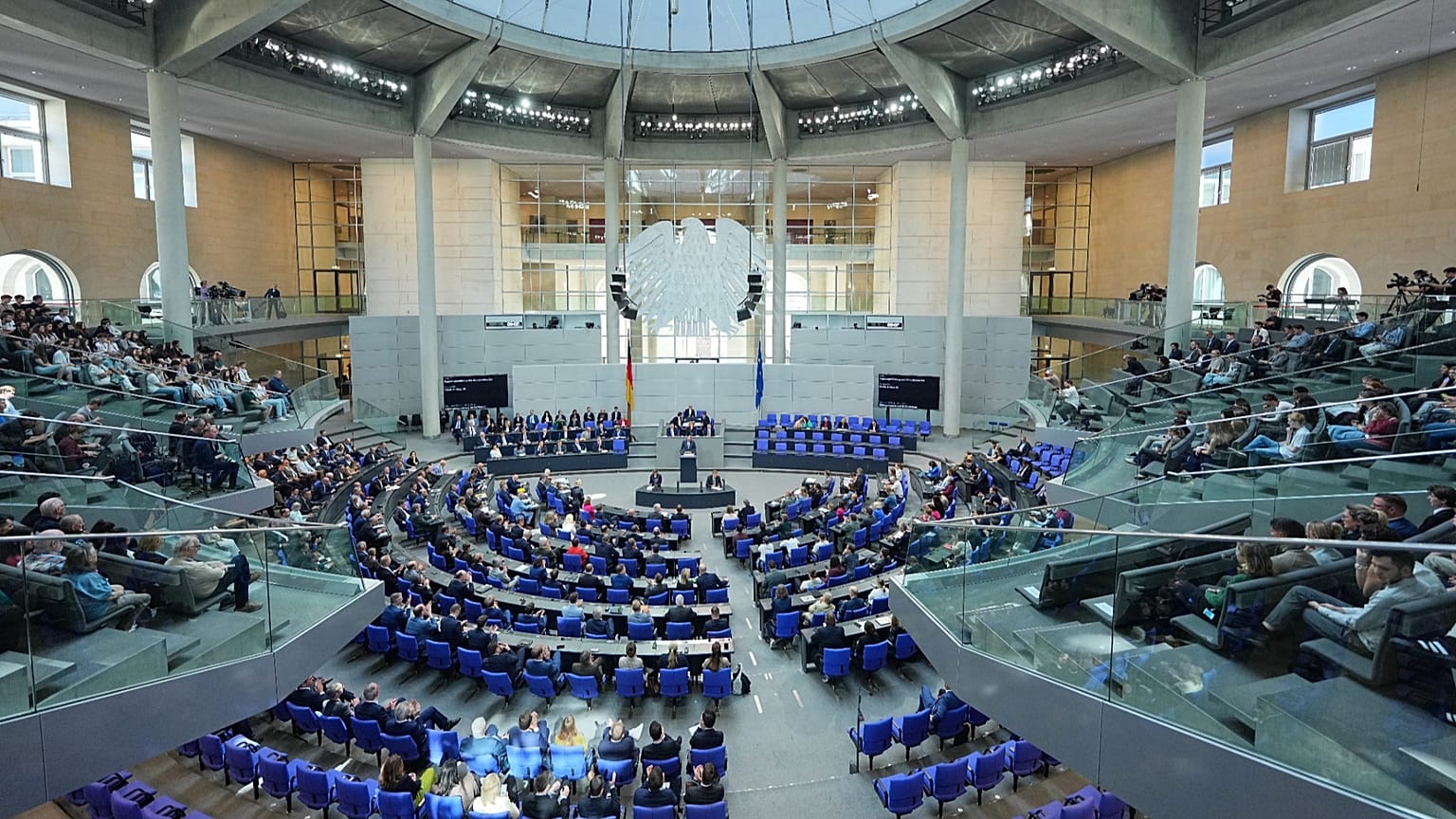 German Chancellor Friedrich Merz speaks during the question-and-answer session with the government in the Bundestag in Berlin, 24 June, 2026