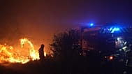 The French fire brigade tackle a wildfire near La Fare, 2 July, 2026