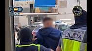 El momento de la detención del prófugo reclamado por las autoridades francesas