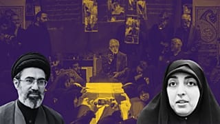 مراسم خاکسپاری زهرا حدادعادل در غیاب مجتبی خامنه‌ای 