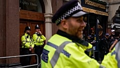 Police officers patrol in London, 10 August, 2024