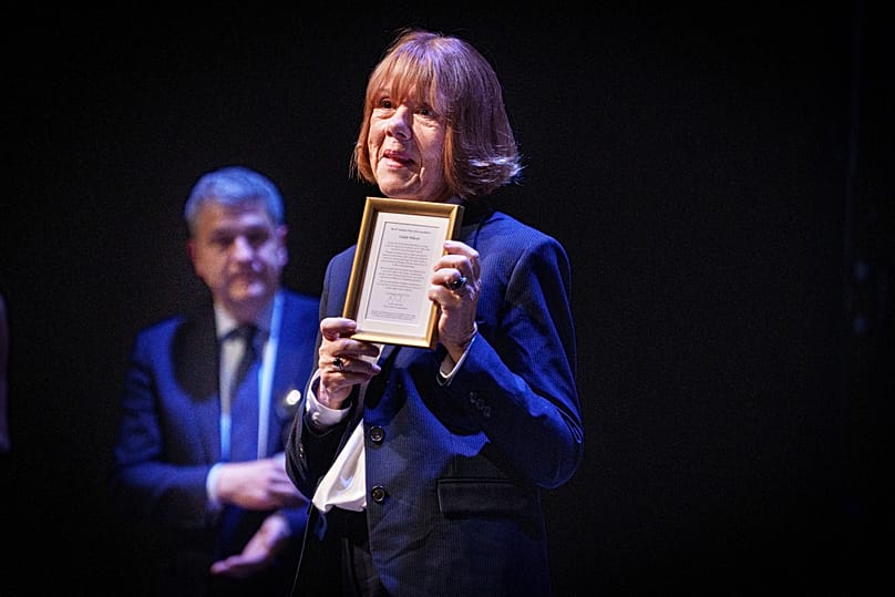 Gisèle Pelicot riceve il Premio Libertà della Fondazione PL a Copenaghen, il 10 giugno 2026