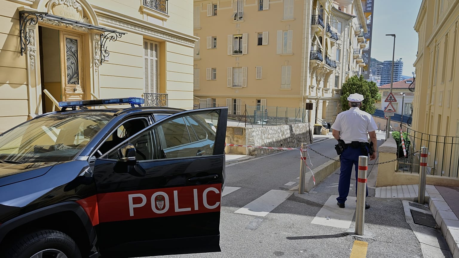 A police officer guards a street in Monaco, 30 June, 2026