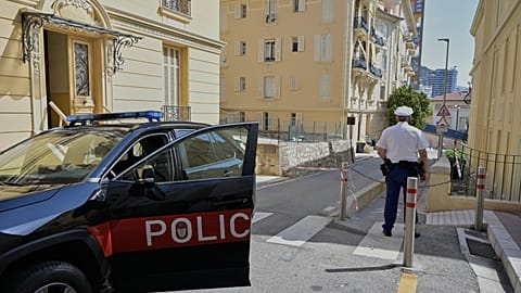 A police officer guards a street in Monaco, 30 June, 2026