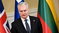 FILE:Lithuania's President Gitanas Nauseda speaks during a statement prior to the Joint Expeditionary Force (JEF) Leaders' Summit in Helsinki, Finland Thursday, March 26, 2026