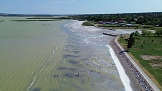 A gárdonyi strand majdnem teljesen kiszáradt