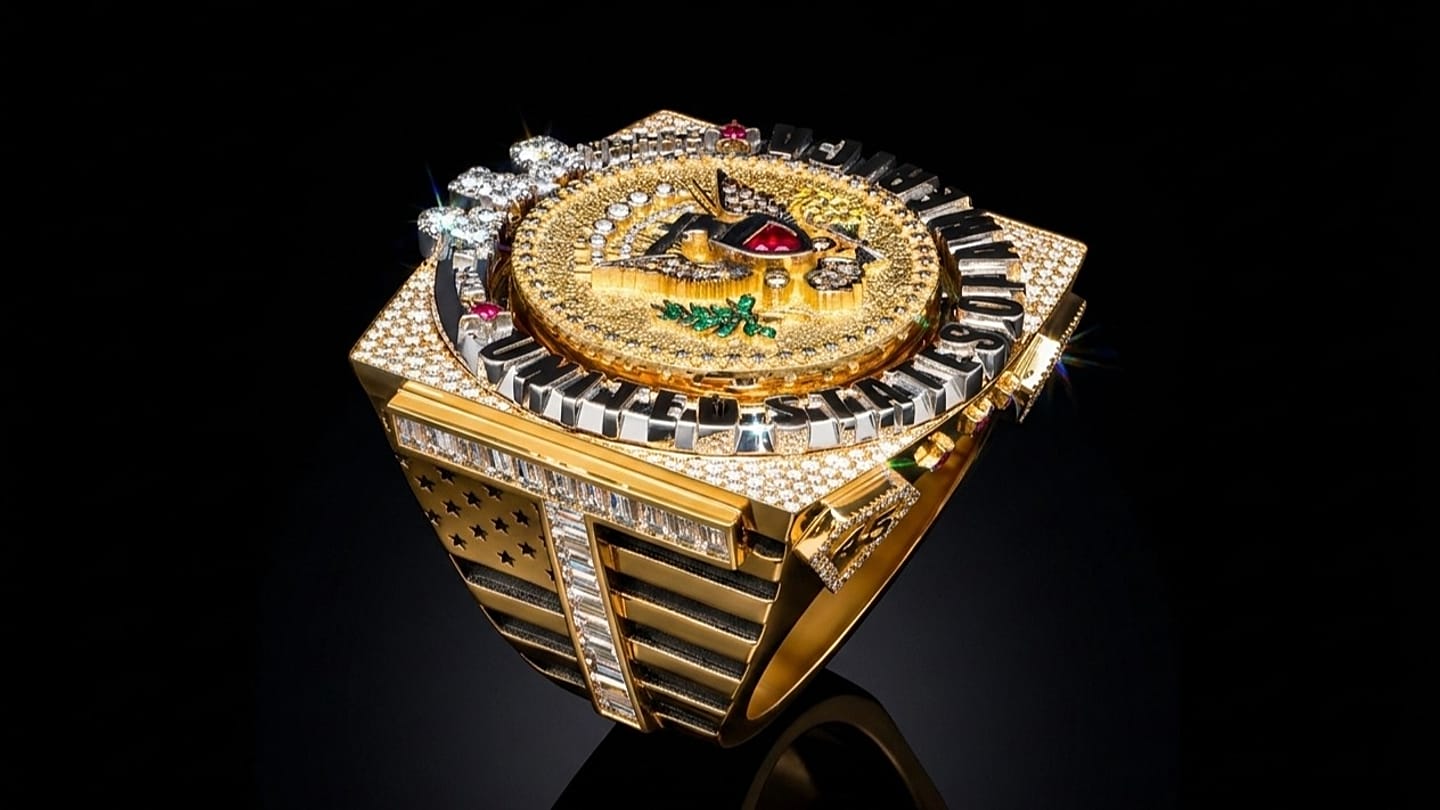 Belgian diamond group that won tariff relief gifts Trump lavishly encrusted ring