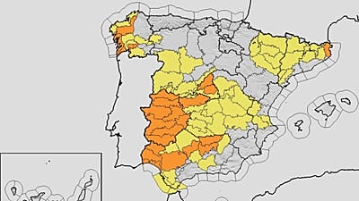 Forecast from AEMET for Saturday 4 July in Spain, orange alert in nine regions