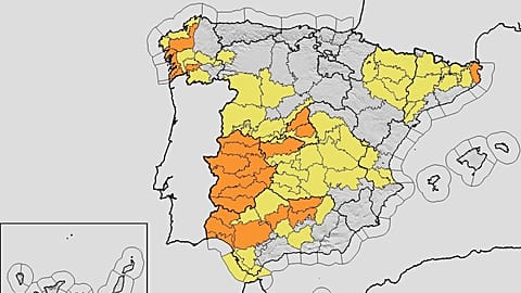 AEMET forecast for Saturday 4 July in Spain: orange warning in nine regions