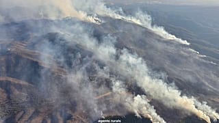 Fuego de Bisbal de emporda en Cataluña, se mantiene el confinamiento.