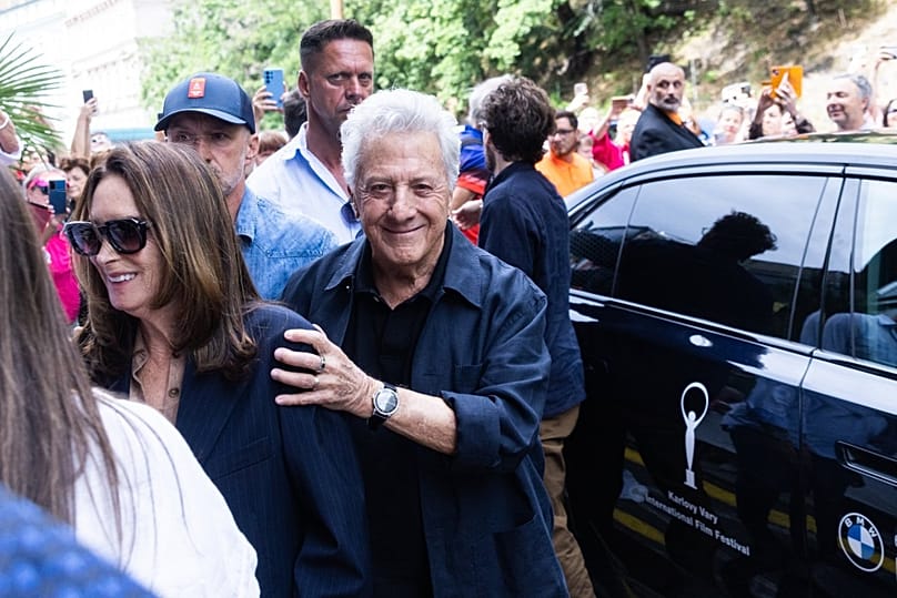 L’acteur américain Dustin Hoffman arrive au festival de Karlovy Vary, le 2 juillet 2026