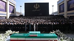 Ali Hamenei gyászszertartása Teheránban, 2026.07.05.