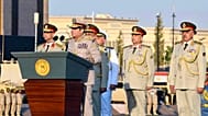 Egyptian President Abdel Fattah el-Sisi during the inauguration of Egypt's new Strategic Command Headquarters in the New Administrative Capital.