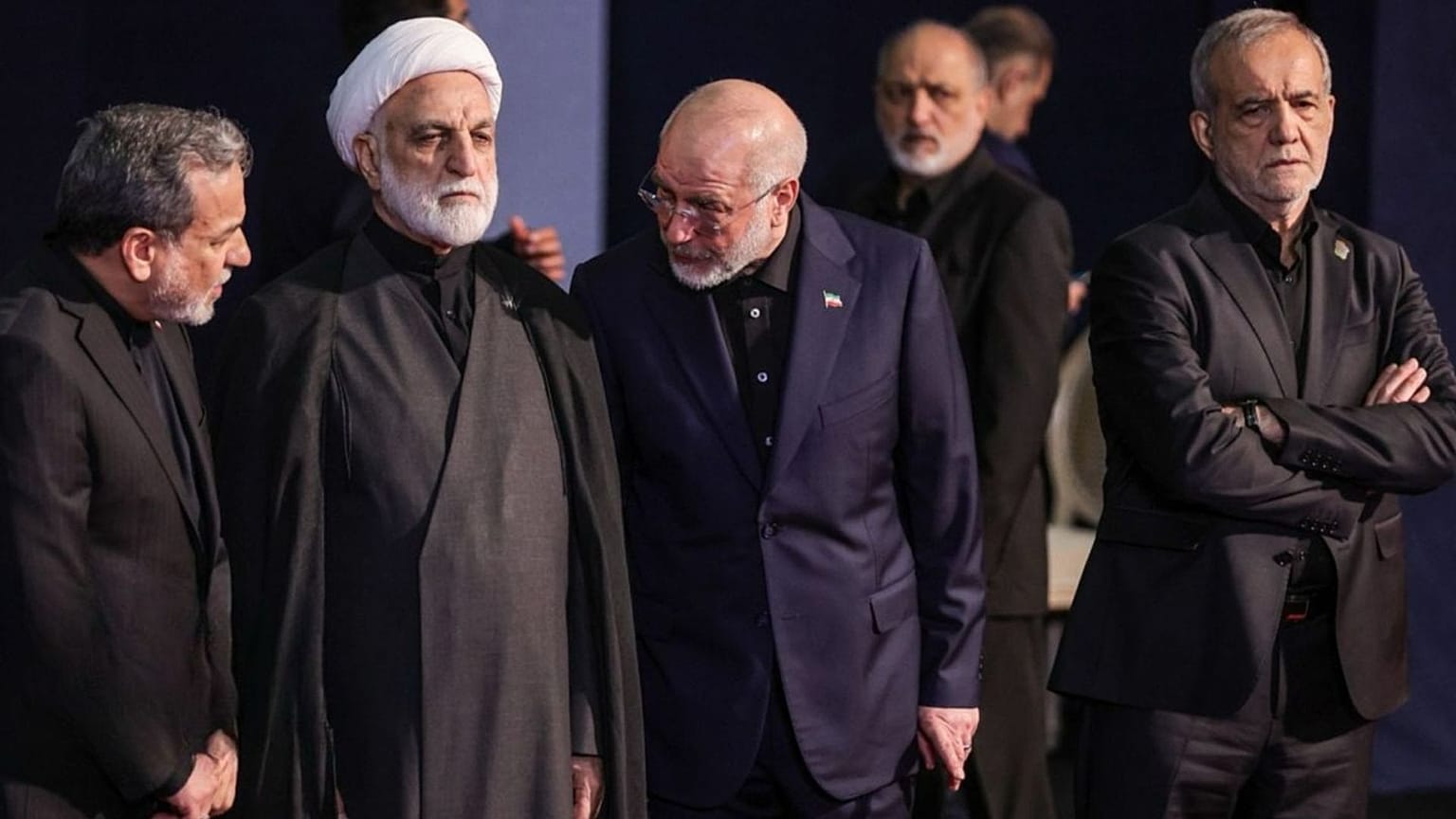 سران قوا در مراسم تشییع علی خامنه‌ای