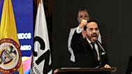 De la Espriella pronuncia un discurso tras recibir sus credenciales por parte de las autoridades electorales colombianas en Bogotá, el pasado 25 de junio de 2026