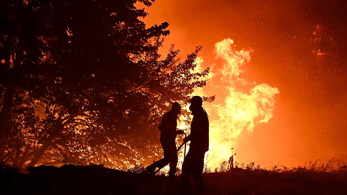 Wildfires rage in Portugal and Spain as authorities in Greece warn of toxic smoke