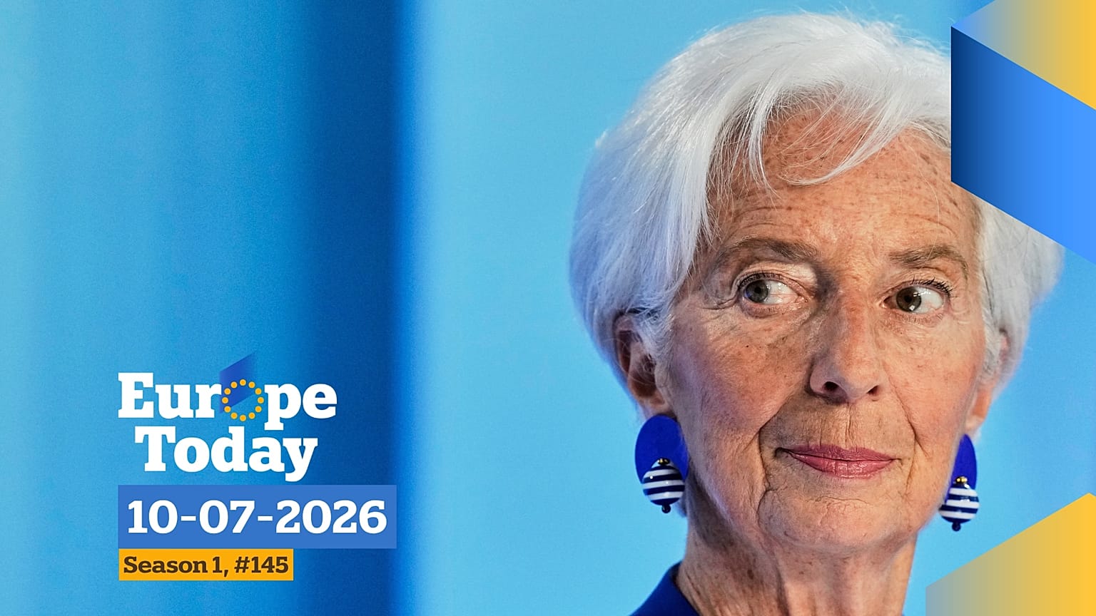 President of European Central Bank Christine Lagarde addresses the media during a press conference after an ECB's governing council meeting in Frankfurt, Germany,