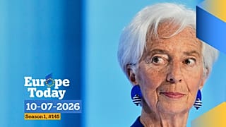 President of European Central Bank Christine Lagarde addresses the media during a press conference after an ECB's governing council meeting in Frankfurt, Germany,