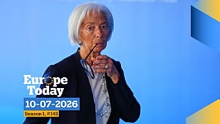 EZB-Präsidentin Christine Lagarde trifft am Konferenzzentrum zum Treffen der Eurogruppen-Finanzminister in der Hauptstadt Nikosia auf Zypern ein.