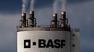 Steam rises from a chimney of the BASF chemical plant in Ludwigshafen, Germany.