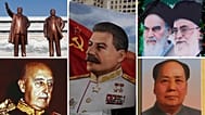 Joseph Stalin, Francisco Franco, Mao Zedong, Ruhollah Khomeini, Kim Il-sung, Kim Jong-il