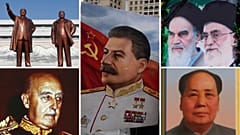 Joseph Stalin, Francisco Franco, Mao Zedong, Ruhollah Khomeini, Kim Il-sung, Kim Jong-il
