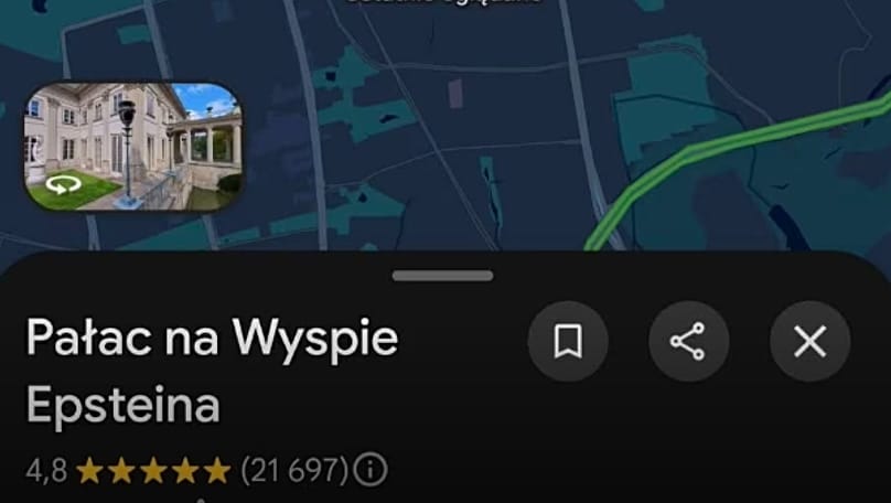 Il Palazzo sull'Isola nel parco di Łazienki è stato ribattezzato Palazzo sull'Isola di Epstein.
