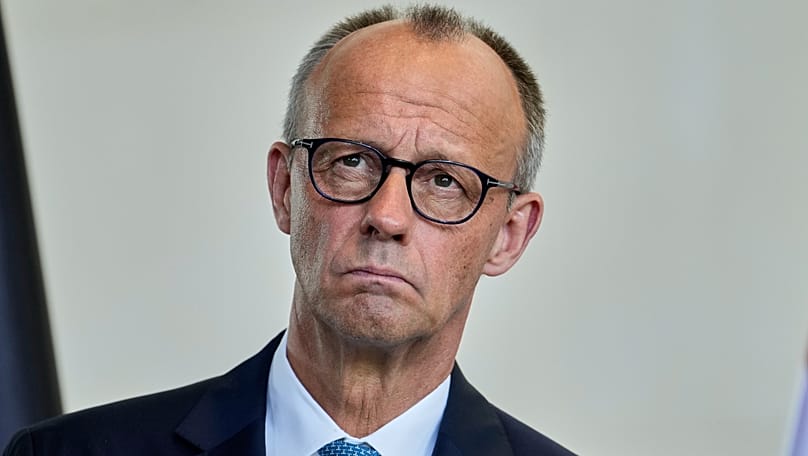 German Chancellor Friedrich Merz attends a press conference in Berlin, 3 July, 2026