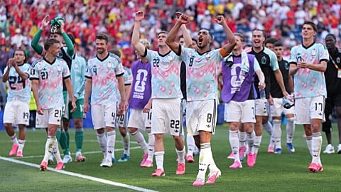 Los jugadores de Bélgica celebran tras ganar su partido de octavos de final del Mundial contra Estados Unidos en Seattle, el lunes 6 de julio de 2026