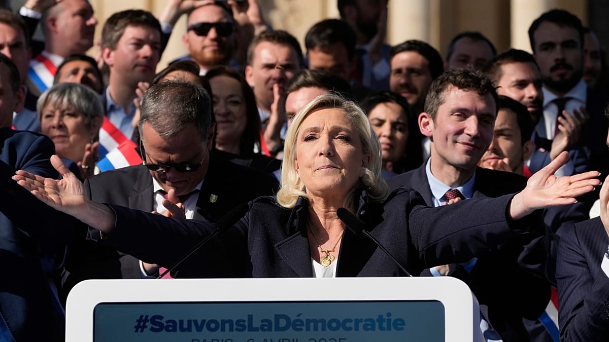 French court upholds Le Pen's fraud conviction, threatening 2027 presidential bid