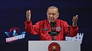19 سبتمبر/أيلول 2025: الرئيس التركي رجب طيب أردوغان يلقي كلمة خلال مهرجان تكنوفيست للطيران والفضاء والتكنولوجيا في إسطنبول.