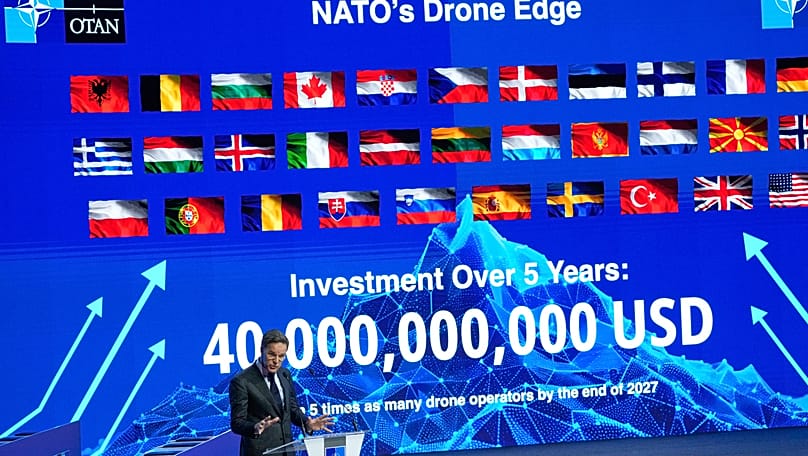 NATO Secretary General Mark Rutte speaks during the NATO Defence Industry Forum at the NATO summit in Ankara, 7 July, 2026