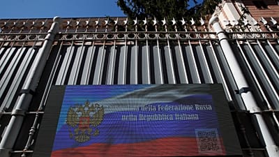 The Russian Embassy in Rome, Wednesday, March 31, 2021