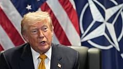Prezydent Stanów Zjednoczonych Donald Trump spotyka się z Markiem Rutte przy okazji posiedzenia NATO w Ankarze, 8.07.2026 r.