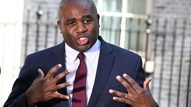 Britain's Deputy Prime Minister David Lammy speaks to the media in London, 22 June, 2026 