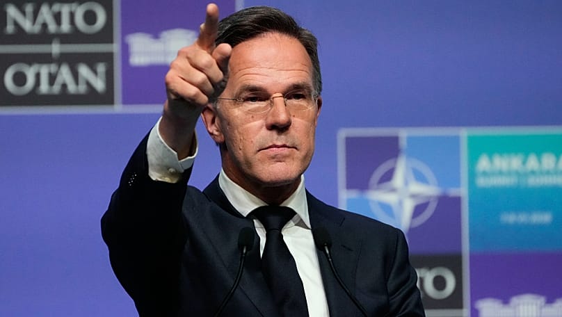 NATO Secretary General Mark Rutte speaks during a media conference at the NATO summit in Ankara, 8 July, 2026