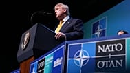 US President Donald Trump speaks during a news conference at the NATO summit in Ankara, 8 July, 2026